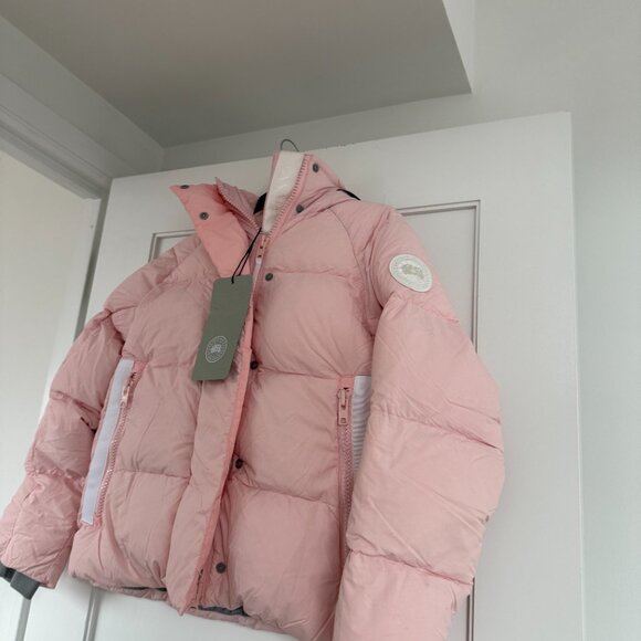 NWT Canada Goose Junction Parka Hooded Puffer Jacket Pink Lemonade Down Filled - Picture 7 of 12